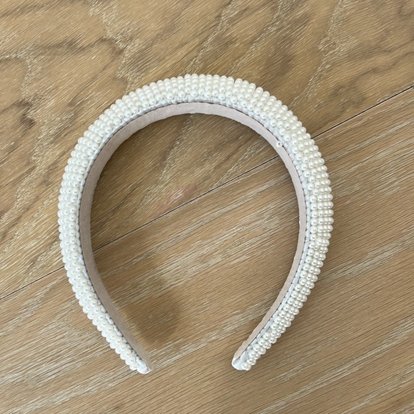 Petal & Pup Accessories - Heaven of Pearls Headband Bridal hair accessory white beads bachelorette wedding